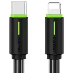 USAMS USB-C/Lightning Cable 1m SJ73530W Black