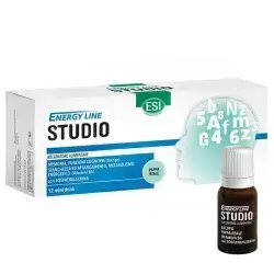 Esi Energy Line Studio Food Supplement Mental Wellbeing, 12 Mini Drinks//مكمل غذائي ESI Energy Line Studio للصحة العقلية والذاكرة - ١٢ مشروبًا صغيرًا