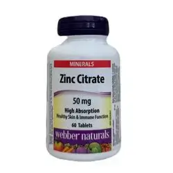 Zinc Citrate 50mg webber naturals