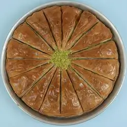 Triangular Pistachio Baklava Tray