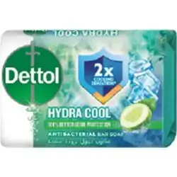 Dettol Hydra Cool Antibacterial Bar Soap, 120g