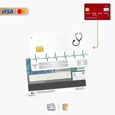 Premium Protective Skin Stickers for Visa & MasterCard - MD1