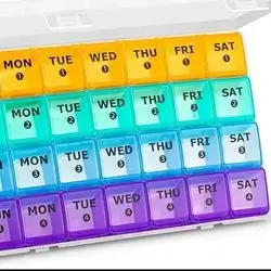 Monthly tablets organizer