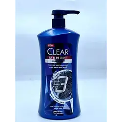 Clear 3-in-1 Shampoo & Body/Face Wash 900 ml
