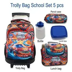 Trolley Bag School Set 5pcs