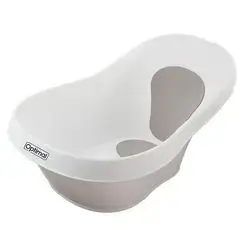 Bathtub with Anti-Slip Recline Pad - White