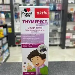 thymepect for kids cough syrup helps relieve chesty cough and soothes irritations , strengthens the immune system suitable for children above 1 year 100ml