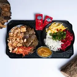 Half Plate Meat Gass & Chicken