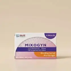 Mixogyn (Clotrimazole 200mg + Metronidazole 500mg) 3 Vaginal Ovules