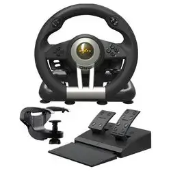 PXN V3 Pro Multi-Platform Racing Wheel with Pedals & Shifter – Black