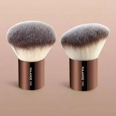 MAANGE 1pc Professional Short Handle Round Makeup Brush