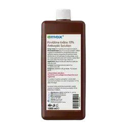 Povidone Iodine 10% Antiseptic Solution 1000ml _ emox