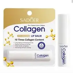 collagen lip balm pure natural active collagen , long lasting moisturizing the lips 2.7g