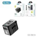 Go-Des Adapter 3USB 2PD 35W 15In1