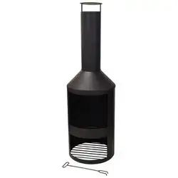 Chımney Fıre Place Metal 44Cm
