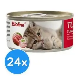 Bioline Tuna Can 80g X24
