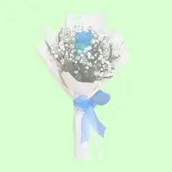 Single Blue Rose Bouquet