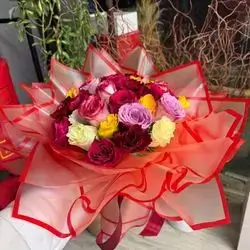 Colored Rose Bouquet 2