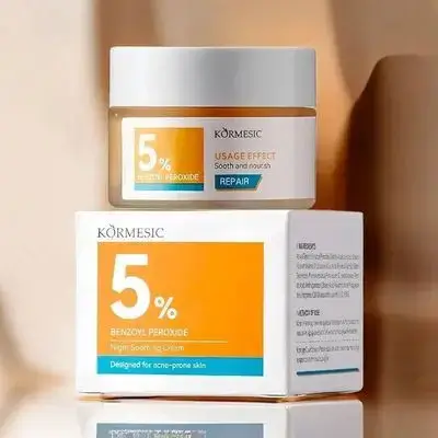 KORMESIC 5% Benzoyl Peroxide Night Soothing Cream 30g