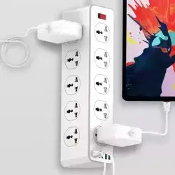 10 OUTLETS. PD&QC3.0✹USB-A&1 USB-C