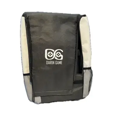 travel backpack designed for carrying a PlayStation 5 console and its accessories