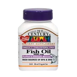 Fish Oil 1000mg 30 Softgels _ 21ST CENTURY