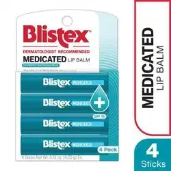 Blistex Medicated Lip Balm SPF15 (4 pack)