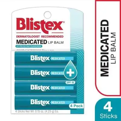 Blistex Medicated Lip Balm SPF15 (4 pack)