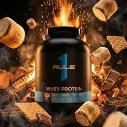 Rule 1 Whey Protein – Campfire smores 67 servings