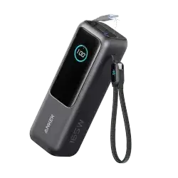 Anker Laptop Power Bank (25K, 165W, Built-In and Retractable Cables)