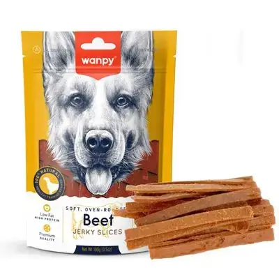 Wanpy Soft Oven-Roasted Beef Jerky Slices 100g