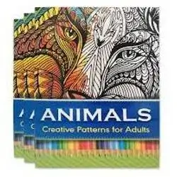 (Animals) Creative Patterns for Adults 16 Sheets - 32 Pages