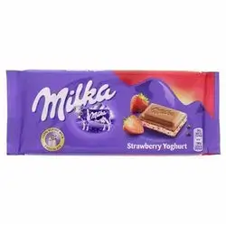 Milka Strawberry Yogurt Stuffed Chocolate 100 Gm