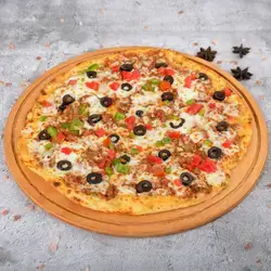 Meat With Cheese And Vegetable And Olives