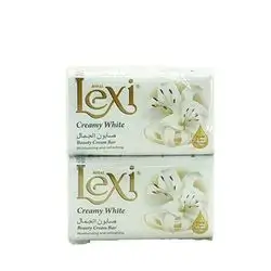 Lexi Beauty Cream Bar Creamy White Lily Flower 140 Gm X4