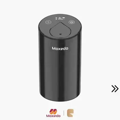 Moxedo Essential Aroma Diffuser Waterless Nebulizing Tech & 2400mAh Battery - Black