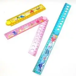 Multi-Function 30cm Plastic Folding Ruler