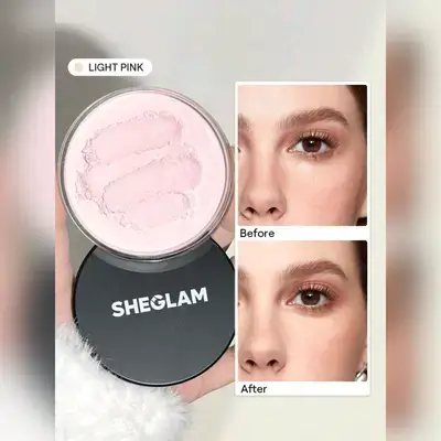 SHEGLAM Baked Glow Setting Powder-Light Pink