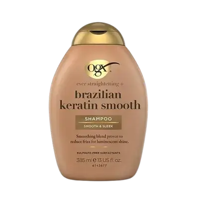 Ever Straightening + Brazilian Keratin Smooth Shampoo Smooth & Sleek 385ml _ ogx
