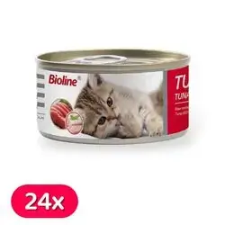 Bioline Tuna Can 80g X24