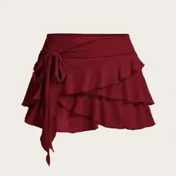 SHEIN ICON Women's Multi-Layer Mini Skirt - Small