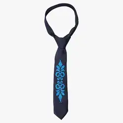Men’s Hand-Embroidered Ottoman Stitch Tie