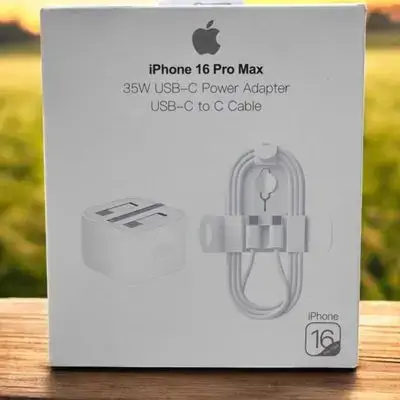 Power Adapter Apple and USB-C to C Cable 35W