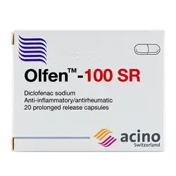 Olfen-100 SR (Diclofenac Sodium 100mg) 20 Capsules _ acino
