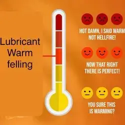 orgasmic lubricant gel hot warm feeling