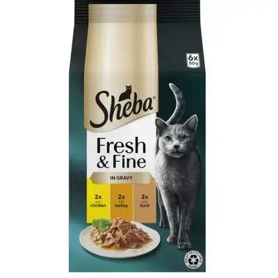 Sheba Poultry in Gravy 6x