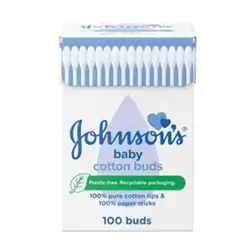 عود اذان جونسن Johnsons Cotton Buds 100 Pcs