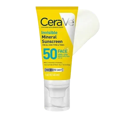Invisible Mineral Sunscreen SPF50 for All Skin Types 48ml _ CeraVe