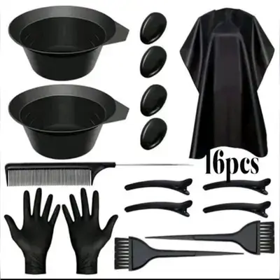 16pcs/Set Includes Hair Dying Styling Tools