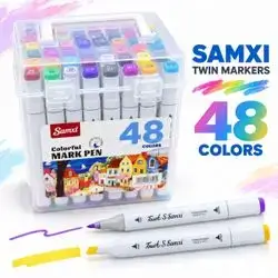 Samxi Twin Markers – 48 Colors
